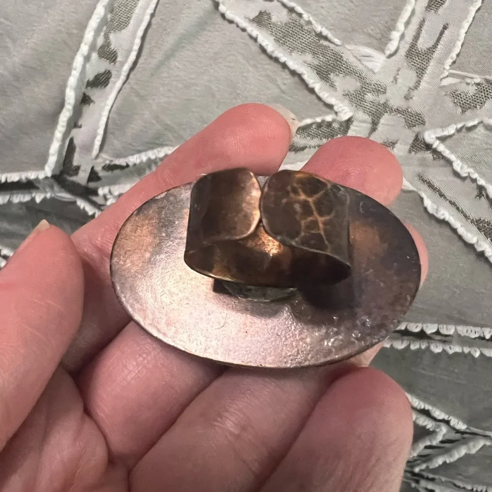 Spectrolite labradorite statement ring - Picture 4 of 4
